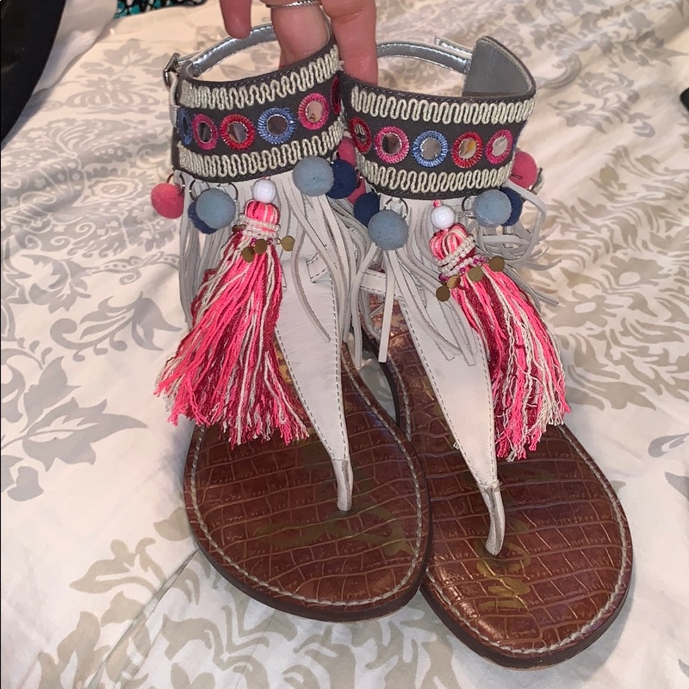 Sam Edelman multicolor tassel gladiator